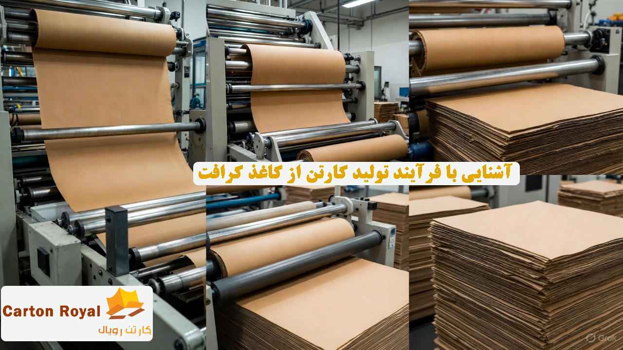 تولید کارتن از کاغذ کرافت