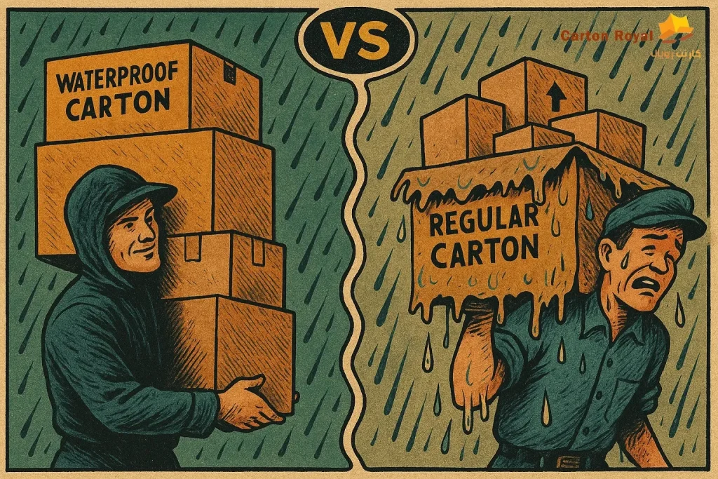 مقایسه کارتن ضد رطوبت و معمولی